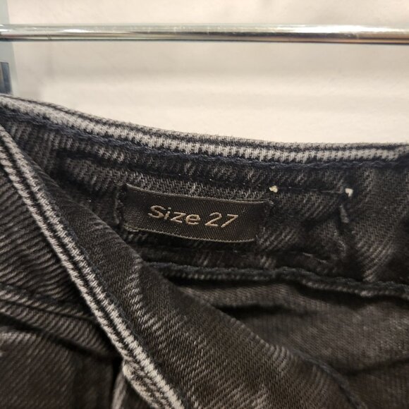 Tailor Made Black Jeans Size 27 High Waist Wide Leg - Picture 8 of 11